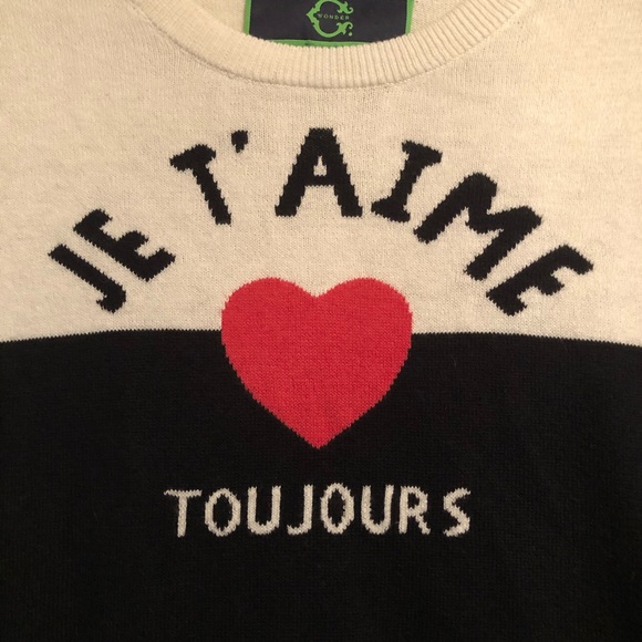 C Wonder Je T’aime Cashmere Blend Sweater S - Picture 2 of 4